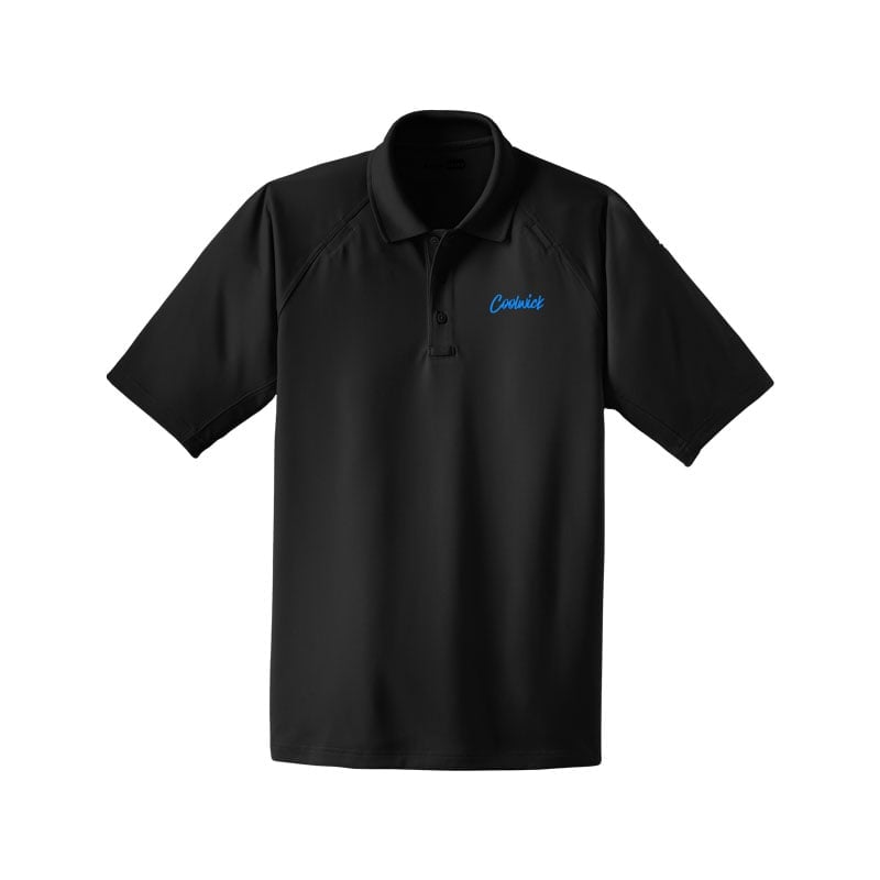 CoolWick CoolWick Men's Snag-Proof Tactical Bowling Polo - Black