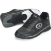 Dexter Boys Ricky V Jr Black Alloy Bowling Shoes, pair showing the slide sole