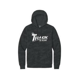 Track CoolWick Camo Wash Men's Bowling Pullover Hoodie - Black