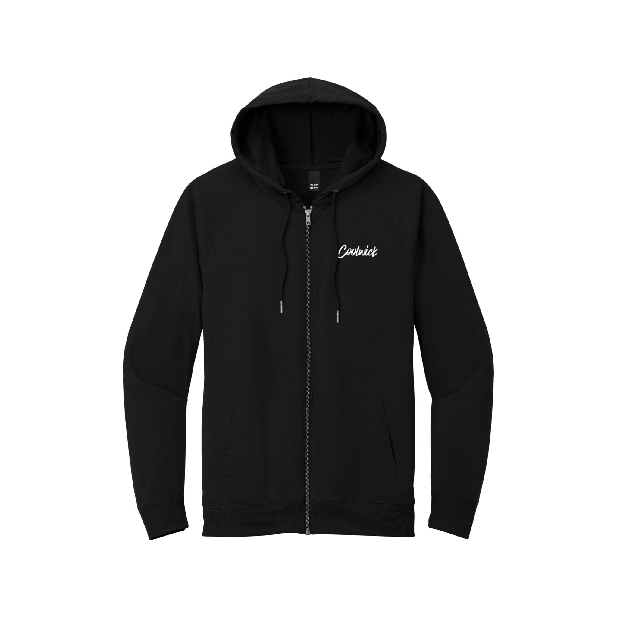 CoolWick CoolWick District Featherweight Full Zip Bowling Hoodie - Black