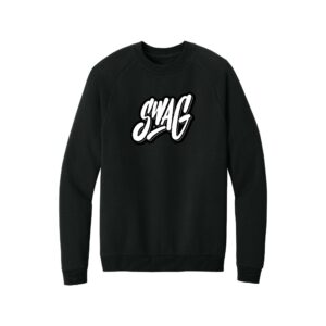 Swag CoolWick District Cloud Fleece Crew Bowling Sweatshirt - Black