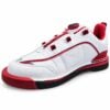 Epic Apollo Dial Comfort Fire Red White Ghost bowling shoe viewed at an angle from the toe