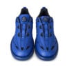 Pair of Epic Apollo Dial X Navy Gold right hand bowling shoes viewed head-on from the front, showing matching dial closures and cable lacing on both shoes.