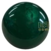 Epic Be Epic bowling ball in green with the Epic Bowling logo at the right edge