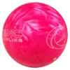 Epic Hot Pink Be Epic bowling ball angled to show the Epic Bowling and e logos