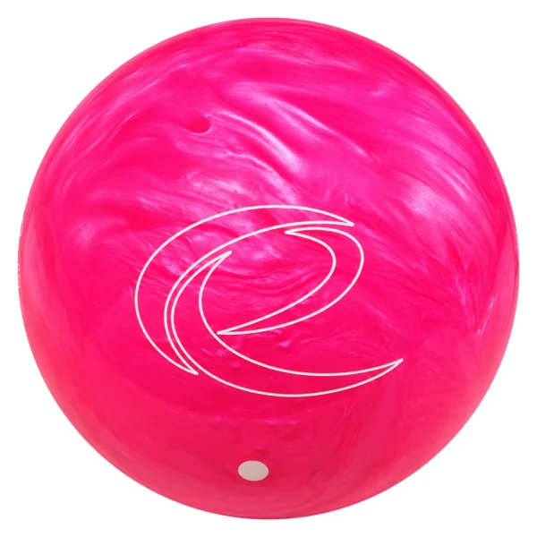 Epic Hot Pink Be Epic bowling ball showing the white Epic e logo