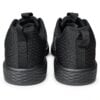 Pair of Epic Odin Dial Charcoal Knit right hand bowling shoes viewed from the heels.