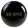 Epic Midnight Sparkle Be Epic bowling ball showing the gold Be Epic logo