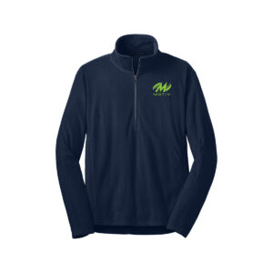 Motiv CoolWick Men's Microfleece 1/2-Zip Bowling Pullover - True Navy