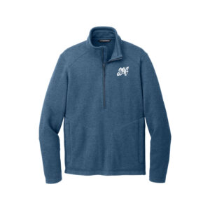 Swag CoolWick Men's Arc Bowling Sweater 1/4 Zip Pullover - Insignia Blue Heather