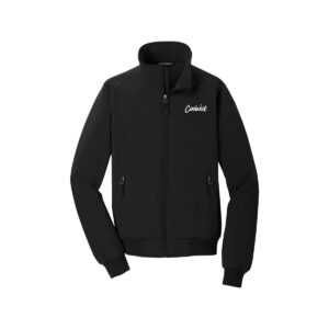 CoolWick CoolWick Soft Shell Bomber Bowling Jacket - Black