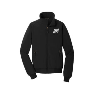 Swag CoolWick Soft Shell Bomber Bowling Jacket - Black