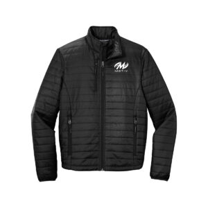 Motiv CoolWick Men's Packable Puffy Bowling Jacket - Deep Black