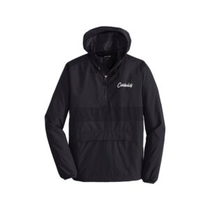 CoolWick CoolWick Zipped Pocket Anorak Hoodie Pullover - Black