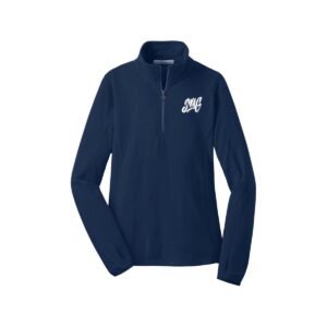 Swag CoolWick Women's Microfleece 1/2-Zip Bowling Pullover - True Navy