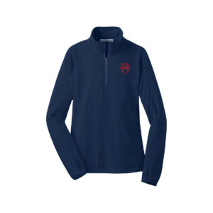 Hammer Black Widow CoolWick Women's Microfleece 1/2-Zip Bowling Pullover - True Navy