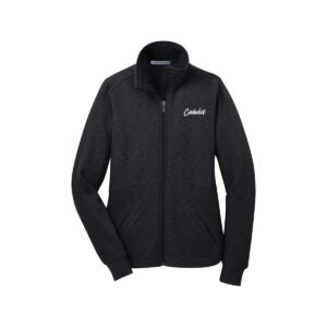 CoolWick CoolWick Women's Slub Fleece Bowling Jacket - Black
