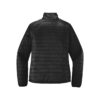 CoolWick Women's Packable Puffy Bowling Jacket back - Deep Black