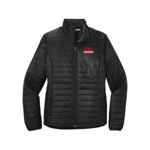Brunswick CoolWick Women's Packable Puffy Bowling Jacket - Deep Black