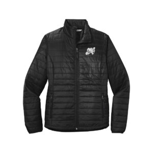 Swag CoolWick Women's Packable Puffy Bowling Jacket - Deep Black