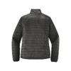 CoolWick Women's Packable Puffy Bowling Jacket back - Sterling Grey/ Graphite