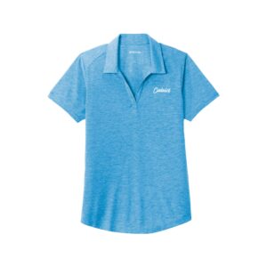 CoolWick CoolWick PosiCharge Tri-Blend Women's Bowling Polo - Pond Blue