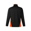 CoolWick Colorblock Quarter-Zip Bowling Pullover back - Black/Team Orange