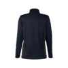 CoolWick Women's Colorblock Quarter-Zip Bowling Pullover back - Dark Navy/Dark Charcoal