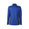 CoolWick Women's Colorblock Quarter-Zip Bowling Pullover back - True Royal/Black