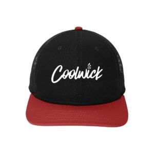 CoolWick CoolWick New Era Snapback Low Profile Bowling Hat - Black/ Scarlet
