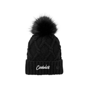 CoolWick CoolWick New Era® Faux Fur Pom Bowling Beanie - Black