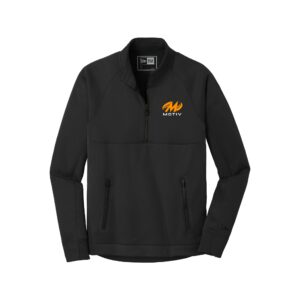 Motiv CoolWick New Era Venue Fleece 1/4-Zip Bowling Pullover - Black