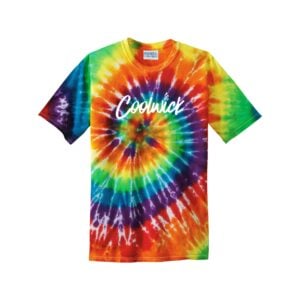 CoolWick CoolWick Men's Tie Dye Bowling T-Shirt - Rainbow