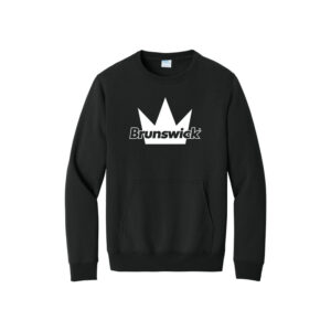 Brunswick CoolWick Men's Pullover Bowling Pocket Crewneck - Black