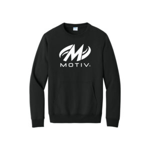 Motiv CoolWick Men's Pullover Bowling Pocket Crewneck - Black