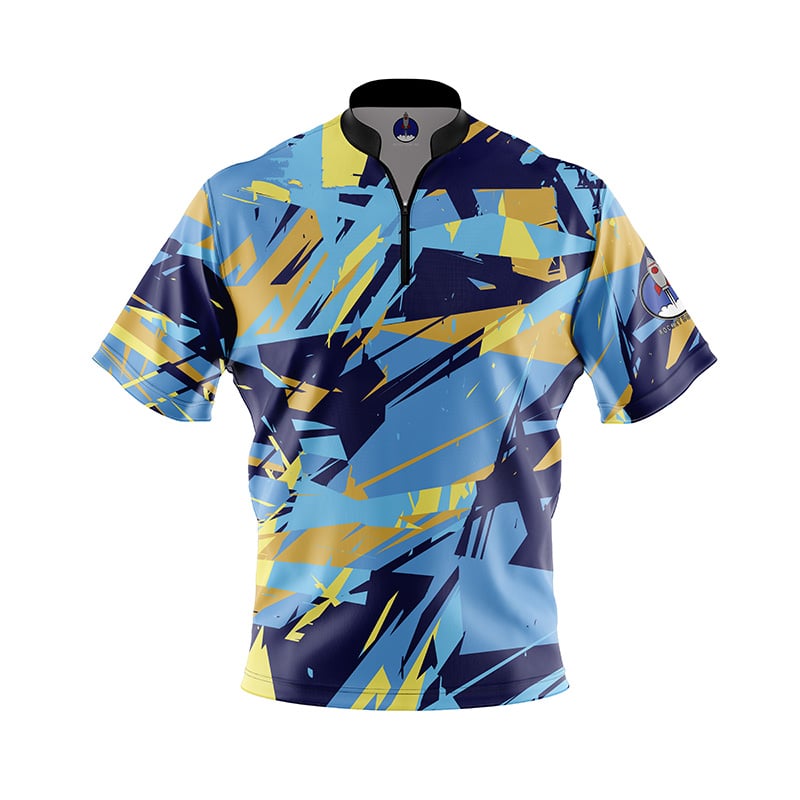 Plain Electric Shatter Rocket Bowling Jersey