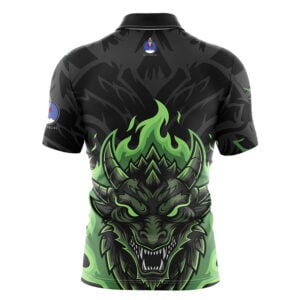 Alternative view of Plain Green Fury Rocket Bowling Jersey