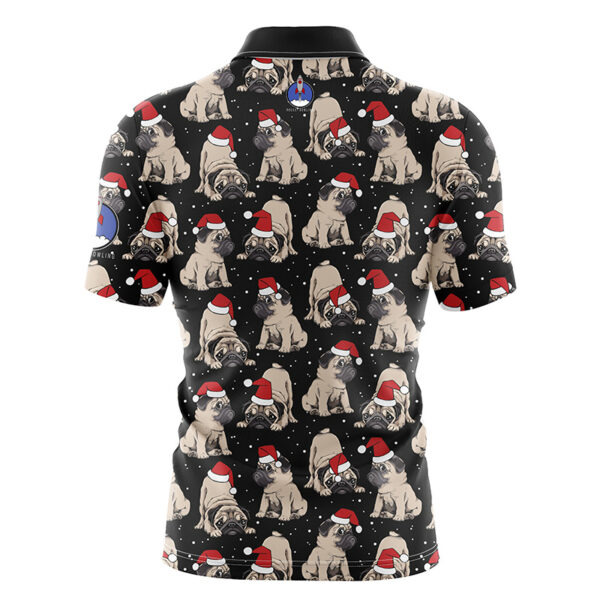 Plain Santa's Pugs Rocket Bowling Jersey - Image 2