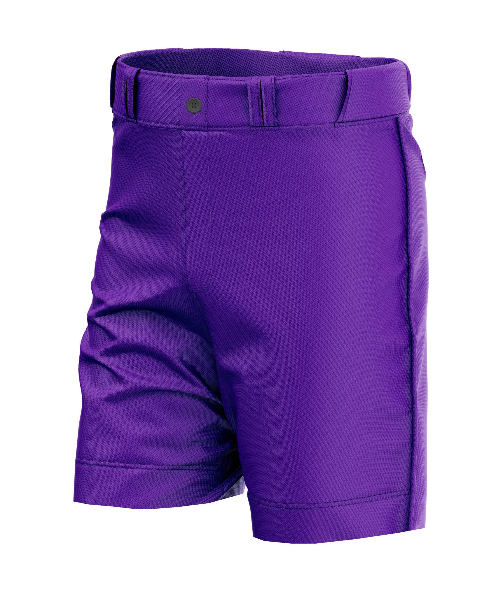 Purple CoolWick Bowling Shorts