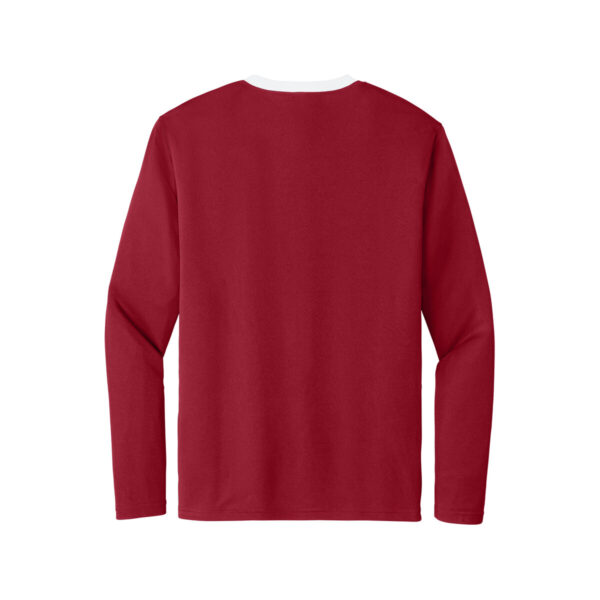 CoolWick Men's Competitor United Bowling Tee back - Deep Red/White