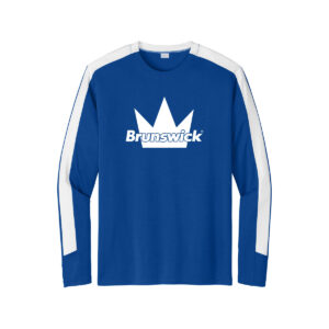 Brunswick CoolWick Men's Competitor United Bowling Tee - True Royal/White