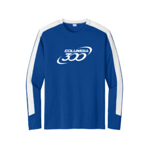 Columbia 300 CoolWick Men's Competitor United Bowling Tee - True Royal/White