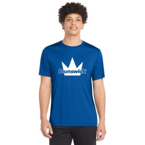 Brunswick CoolWick Men's UV Pro Bowling Tee - Royal