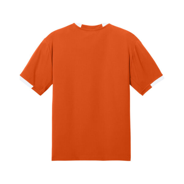 CoolWick Men's Club Bowling Dri-Fit back - Deep Orange/White