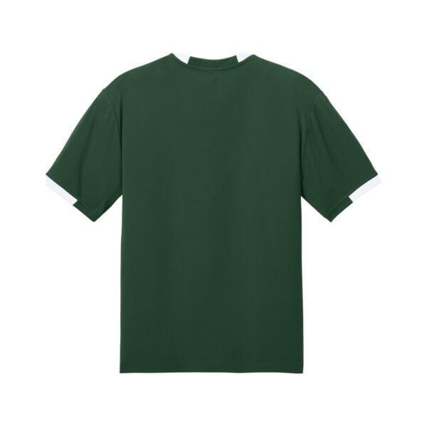 CoolWick Men's Club Bowling Dri-Fit back - Forest Green/White