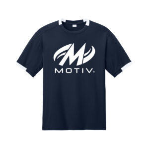 Motiv CoolWick Men's Club Bowling Dri-Fit - True Navy/White