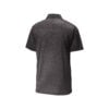 CoolWick Men's Ombre Heather Bowling Polo back - Iron Grey/Black
