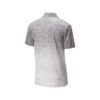 CoolWick Men's Ombre Heather Bowling Polo back - White/Graphite