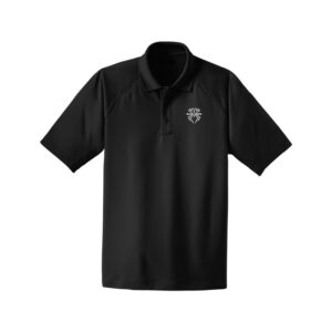 Hammer Black Widow CoolWick Men's Tall Snag-Proof Tactical Bowling Polo - Black