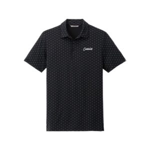 CoolWick CoolWick TravisMathew Oceanside Geo Bowling Polo - Black Aegean Blue